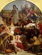 Ford Madox Brown 'Chaucer at the Court of Edward III oil painting reproduction